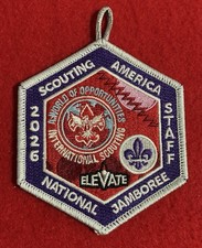 2026 National Scout Jamboree International Exhibit Staff Patch Mint