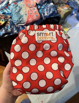 Smart Bottoms All-in-2 dream Cloth Diaper Red Polka Dot toodles