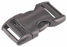 YKK 1 Inch Flat Heavy Duty Dual Adjustable Side Release Plastic Buckles