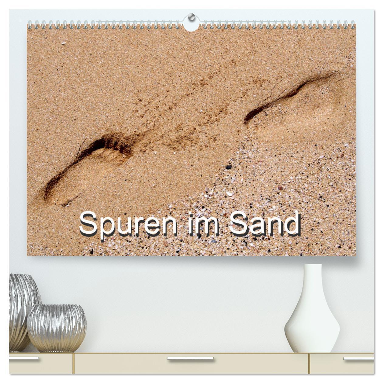 Image of Spuren im Sand (hochwertiger Premium Wandkalender 2024 DIN A2 quer) ...