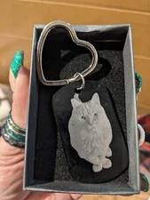 Personalized engraved keychain with your pet