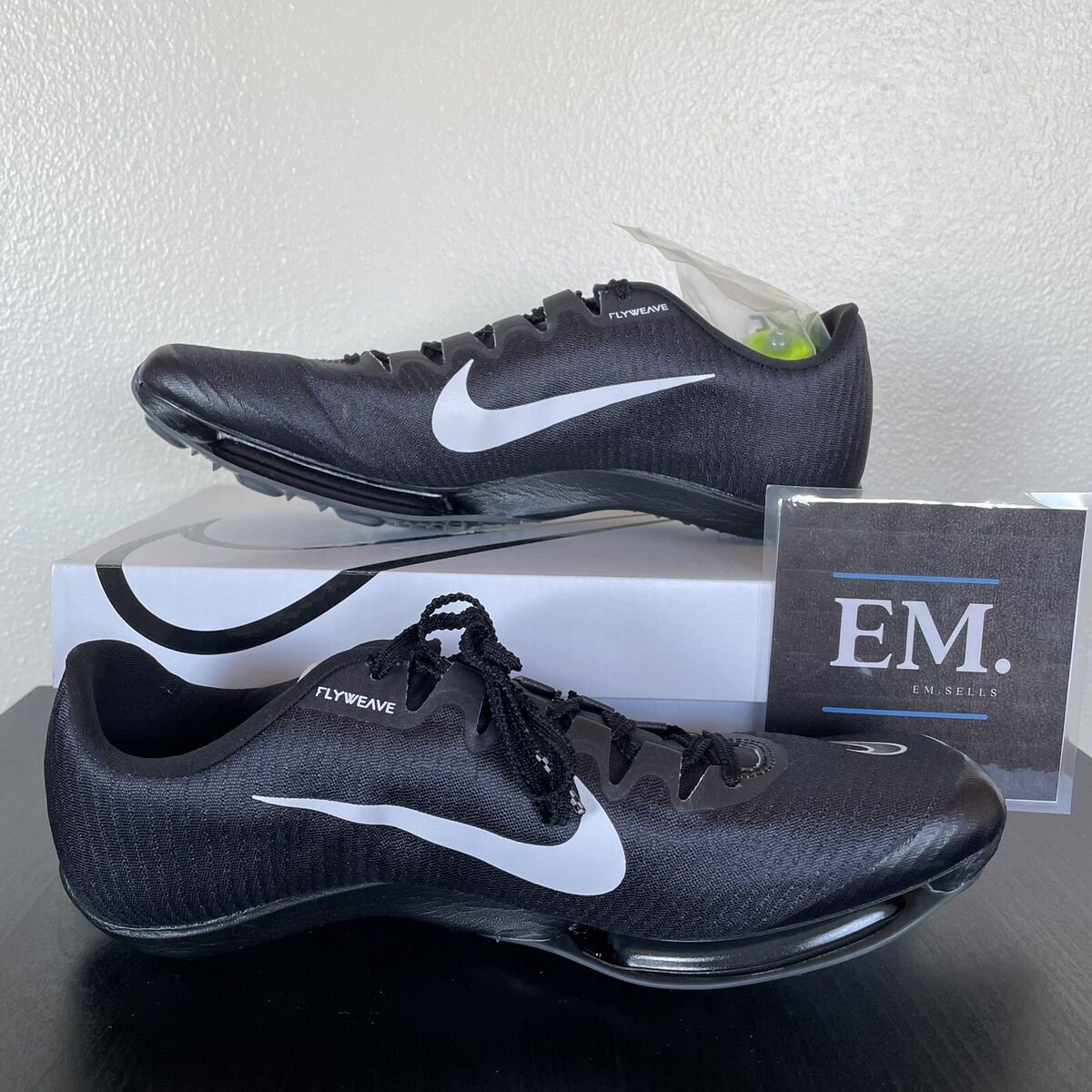 NEW Nike Air Zoom Maxfly Black White Track Spikes DN6948-001 NEW Nike Air Zoom Maxfly Black White Track Spikes DN6948-001