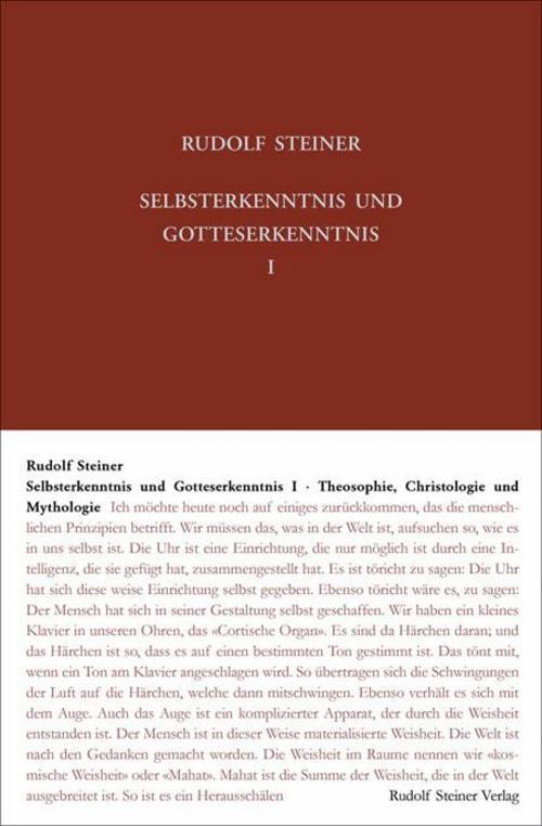 Selbsterkenntnis Und Gotteserkenntnis 1 Rudolf Steiner