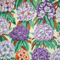 Freespirit Botanical Rhododendrons Purple Quilting Quilt Fabric By The Yard on sale Freespirit Botanical Rhododendrons Purple Quilting Quilt Fabric By The Yard on sale