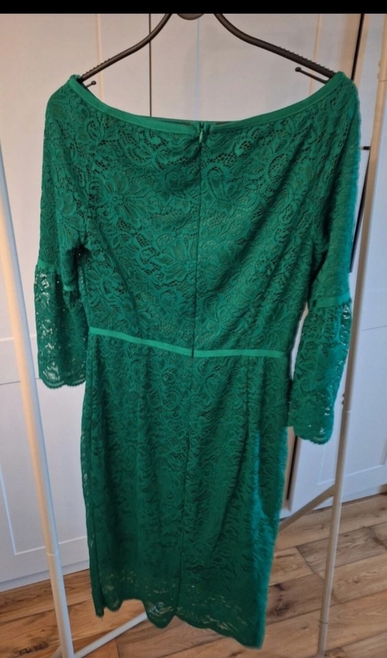 Ladies Christmas Green Lace Party Dress Size 16 Ruth Langsford Bnwot eBay