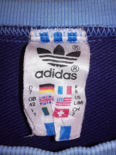 ADIDAS sudadera vintage shirt trikot maillot maglia adidas M-L - Picture 3 of 5