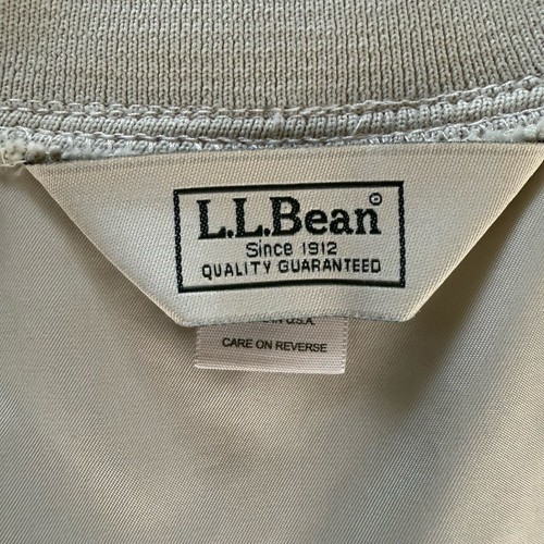 LL Bean Beige Tan Vest Sleeveless V-neck Windbreaker Golf Mens XL Tall - Picture 4 of 8