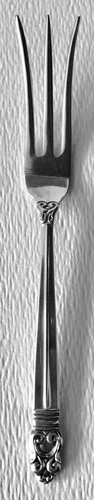 1939 International Sterling Silver Royal Danish Lemon Condiment Serving Fork
