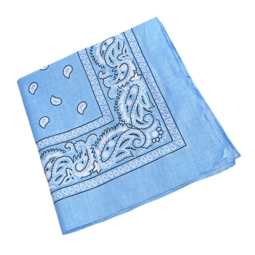 Foulard carré bandana bandeau en coton mouchoir pour hommes - Photo 1/19
