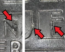 2022-P Nina Otero-Warren Die Chips Error/Variety American Women Quarter