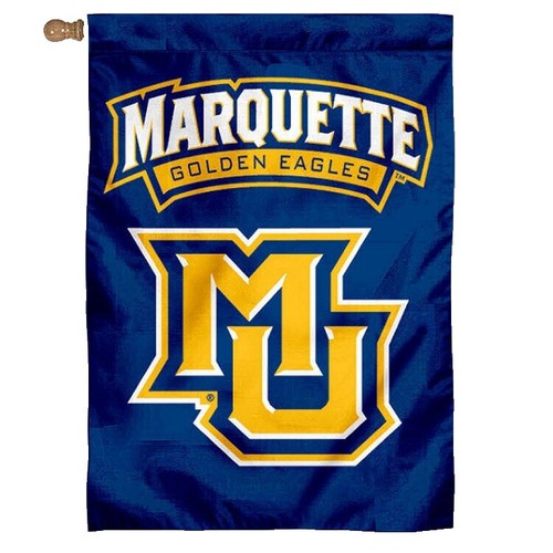Marquette University Gartenflagge – Doppelseitig, Wetterfest & 100% Polyester