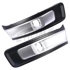 Pair Driver & Passenger Side Fog Light Lamp Bezel Trim For Ford Flex 2013-2019