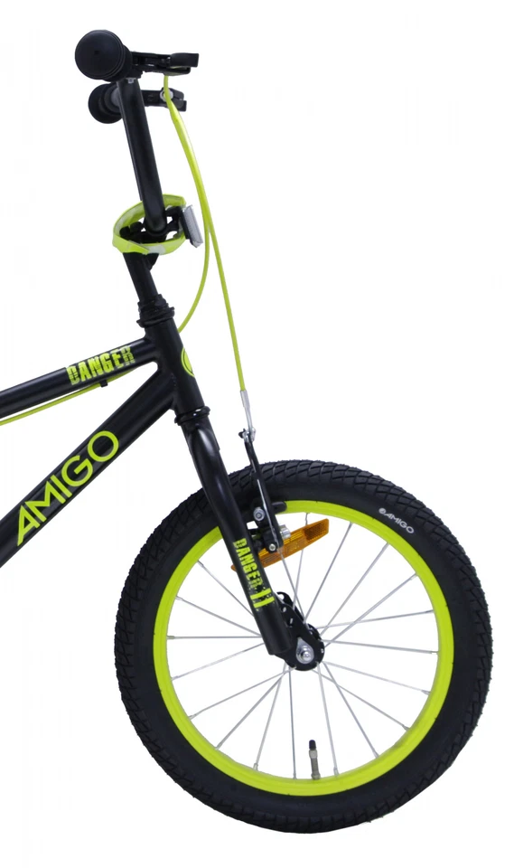 16 Zoll Kinderfahrrad Jungenfahrrad Kinder Kinderrad Bike Fahrrad BMX Gelb - Bild 4 von 4