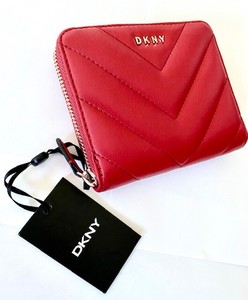 dkny wallet red