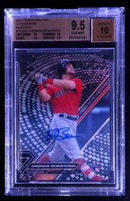 2017 High Tek Andrew Benintendi RC Blackout Auto /50 BGS 9.5 Gem Mint