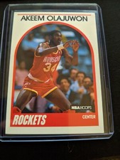 1989 NBA Hoops Basketball #180 Akeem Hakeem Olajuwon Retro Vintage