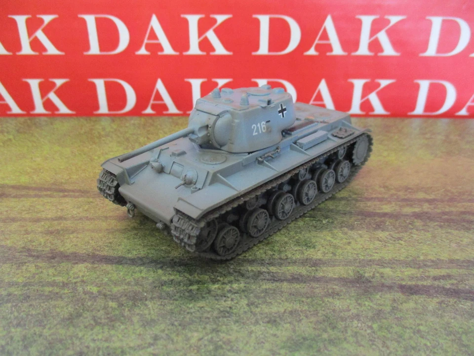 1/72 Modellino Carro Armato Tank KV-1 Model 1941 N216 Captured from German Army - Immagine 2 di 4