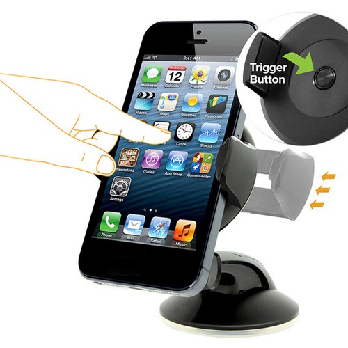 Car 360° Mobile Cell Phone Holder Stand Dashboard Suction Mount Windscreen - Bild 4 von 13