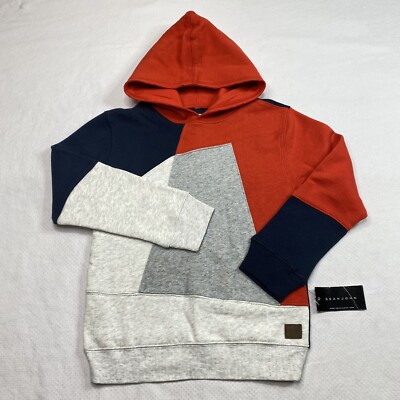 Sean John Boys Sweatshirt sz Gray Blue Orange Colorblock