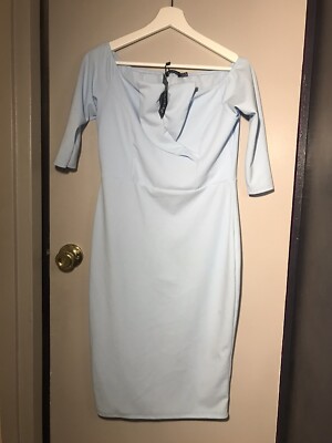 sky blue dress - boohoo (long sleeve tux midi Dress) #MustHave #New #Party | eBay sky blue dress - boohoo (long sleeve tux midi Dress) #MustHave #New #Party | eBay