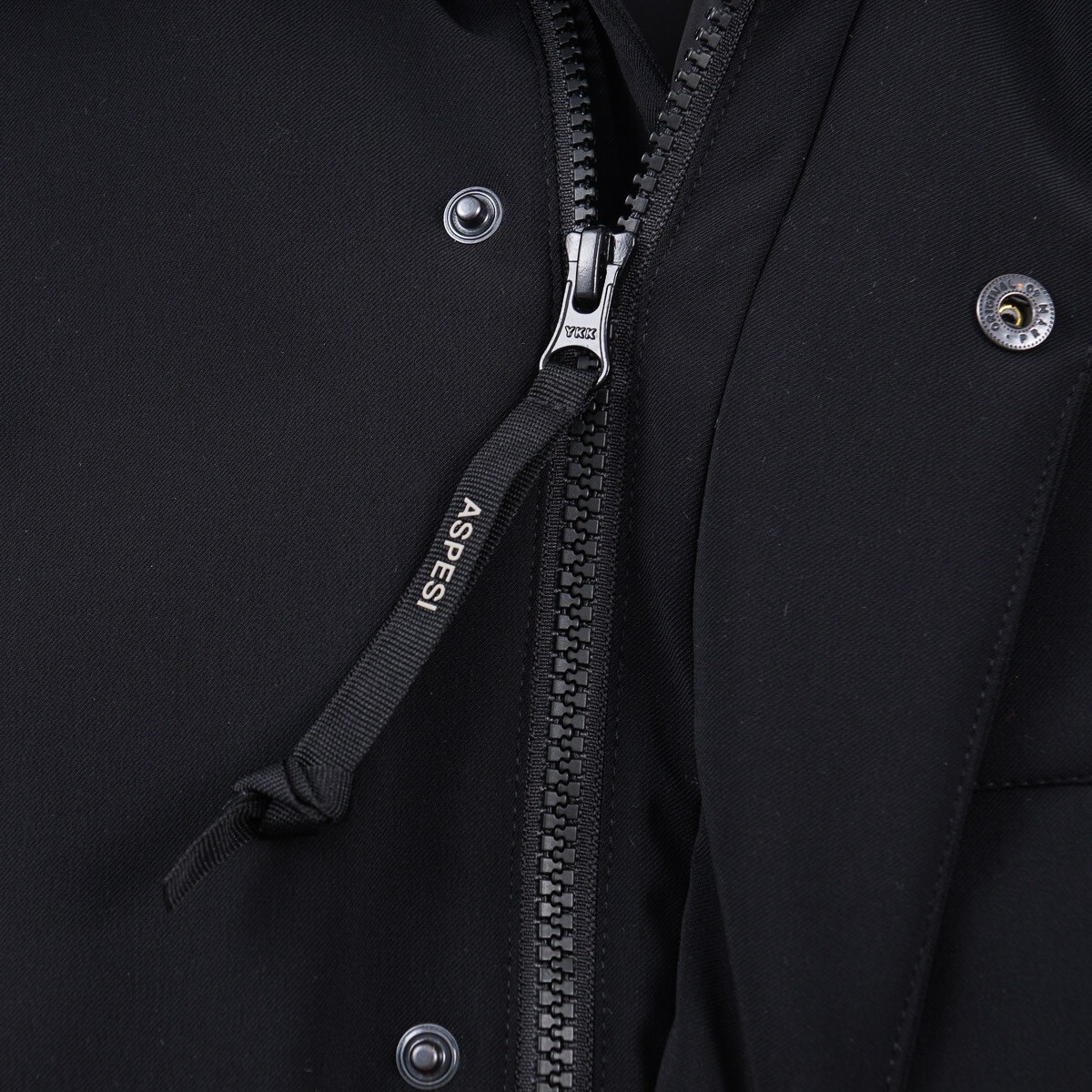 Aspesi F/W 24-25 'Liam' Black Insulated Technical Fabric