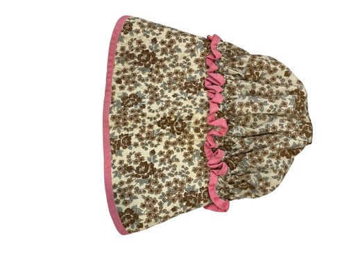Vintage Handmade Womens Bonnet Floral Prairie Cottagecore Grannycore Theatre - Picture 3 of 3