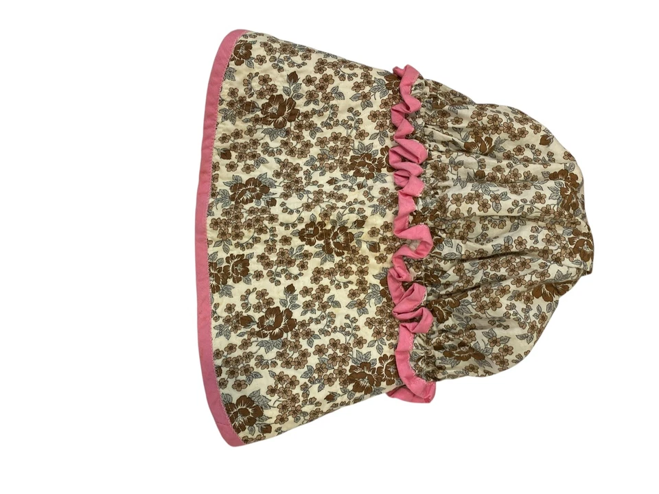 Vintage Handmade Womens Bonnet Floral Prairie Cottagecore Grannycore Theatre - Image 3 of 3