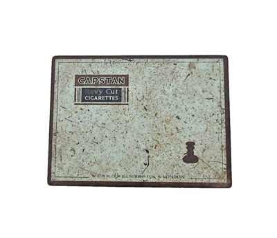 Vintage Old Antique Very Rare Capstan Navy Cut Cigarette Litho Tin Box ,  England