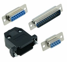 Male or Female D Sub Connectors Plug Socket Solder Lug Contacts