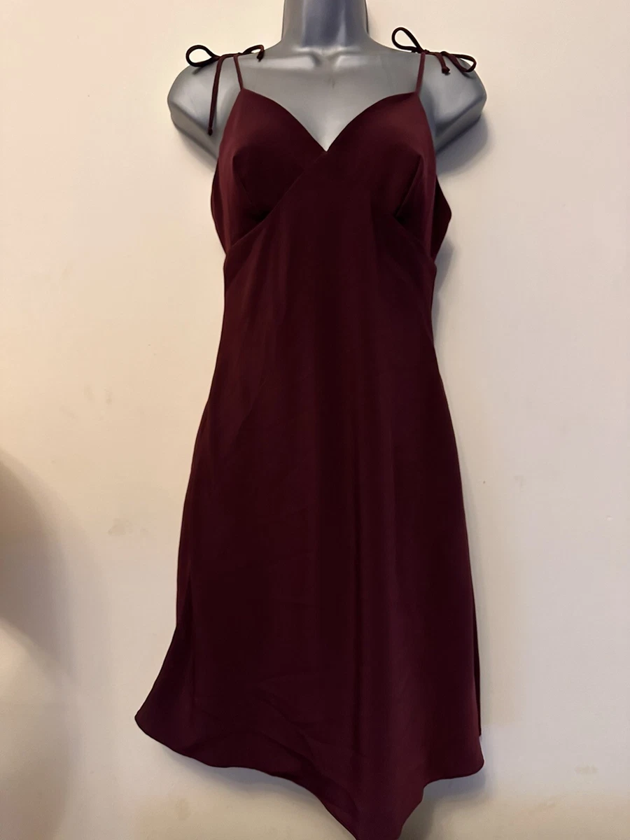 Dark red dress best sale uk