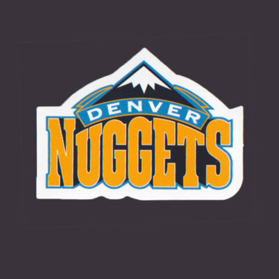 Denver Nuggets Aufkleber / Sticker, 6 x 4,5 cm, NBA Basketball, Neu