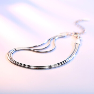 Doppel Armband, Armkette, Fußkettchen, Fußkette, Sterlingsilber 925, Neu