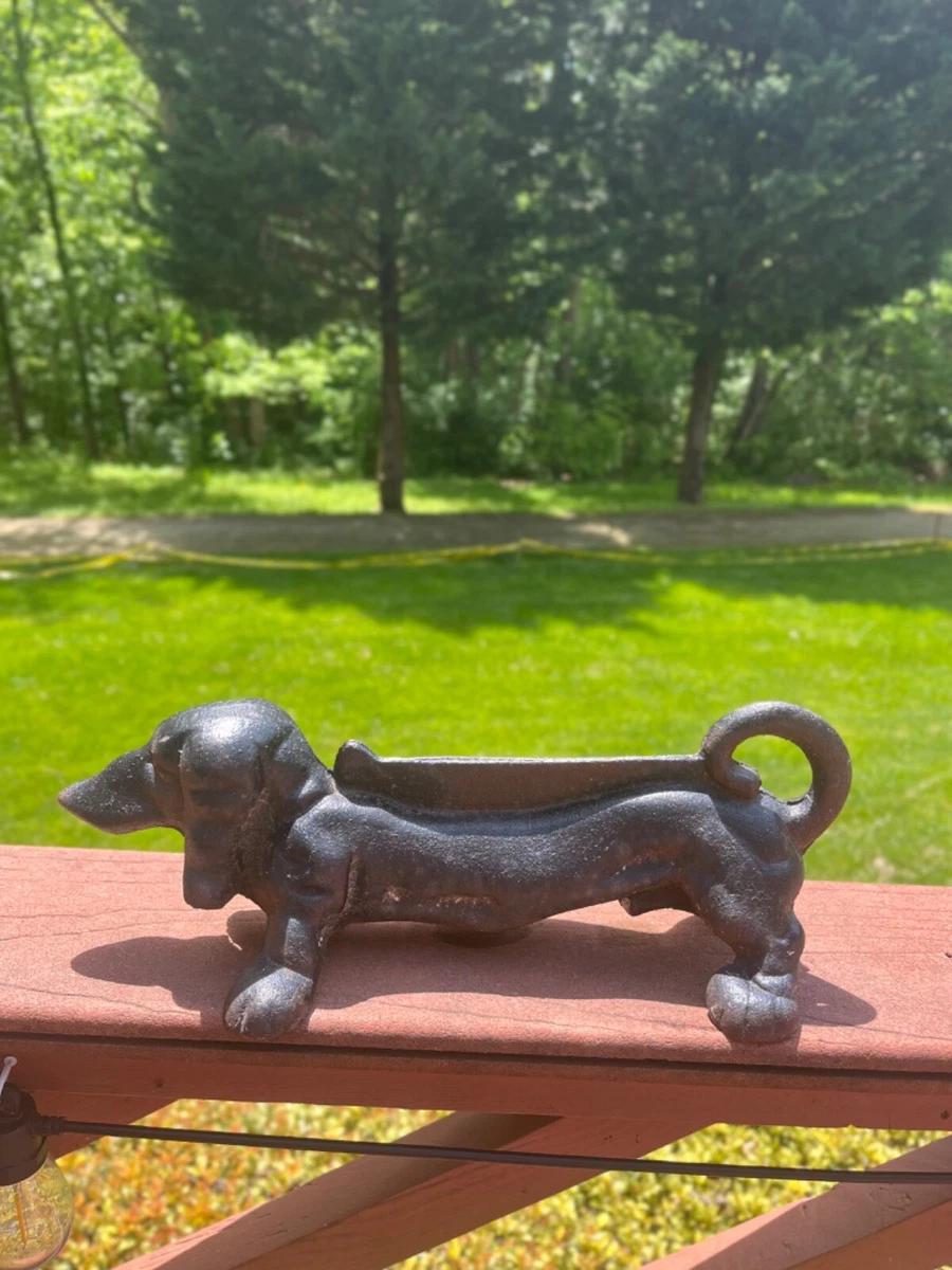 Cast iron dachshund door stop cheap
