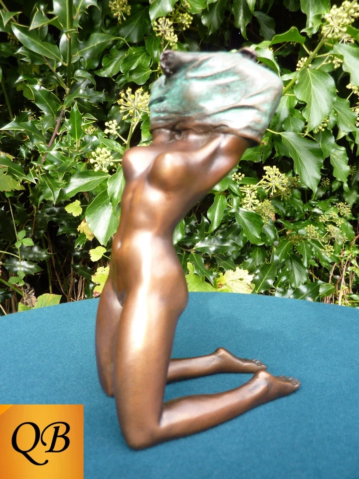 FIGURA DE BRONCE ART DECO ESCULTURA DESNUDA ESTATUILLA DESNUDA ESTATUA DESNUDA DESNUDA Foto 4 de 4