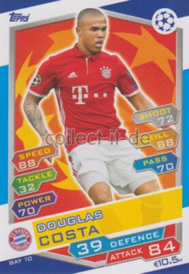 TOPPS Champions League 2016/17 - BAY 10 - Douglas Costa - FC Bayern München