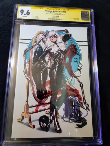 Mark Brooks Signed & Sketched Amazing Spider Man #10 Marvel 2022 AUTO CGC 9.6