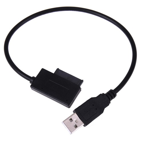 USB 2.0 to Slimline SATA 7+6 13pin Laptop CD DVD Rom Optical Drive Adapter CHO - Picture 5 of 7