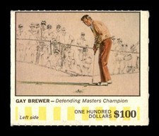Vintage 1968 American Oil Winners Circle Gay Brewer Card