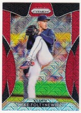 Mike Foltynewicz 2019 Panini Prizm Red Mojo Prizm #186 #190/299 Braves Tier II