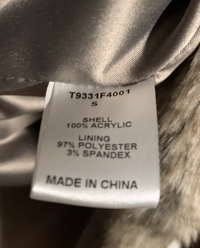 Tart Collections Vest Women's Size S Brown Acrylic Faux Fur Comfort Open Front - Picture 5 of 5