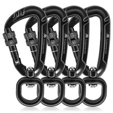 Locking Carabiner Clips 2.5" with Swivel Clasp for Securing Pets, D... Fast Ship
