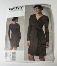 DKNY Wrap Dress Vogue EASY Sewing Pattern V12...