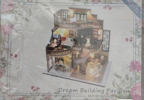 Hágalo usted mismo Construye su propia casa de muñecas miniatura 1:24 - DREAM PAVILION - Kit de artesanía grande - Imagen 7 de 7