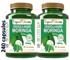 2 GRAVIOLA IMMUNE SYSTEM BOOSTER SOURSOP ANTIOXIDANT HEALTHY WEIGHT LOSS PILLS