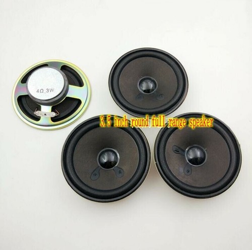 2pcs 3.5"inch 92mm 4Ω 3W Full range speaker Loudspeaker Round Audio Parts - Picture 3 of 4