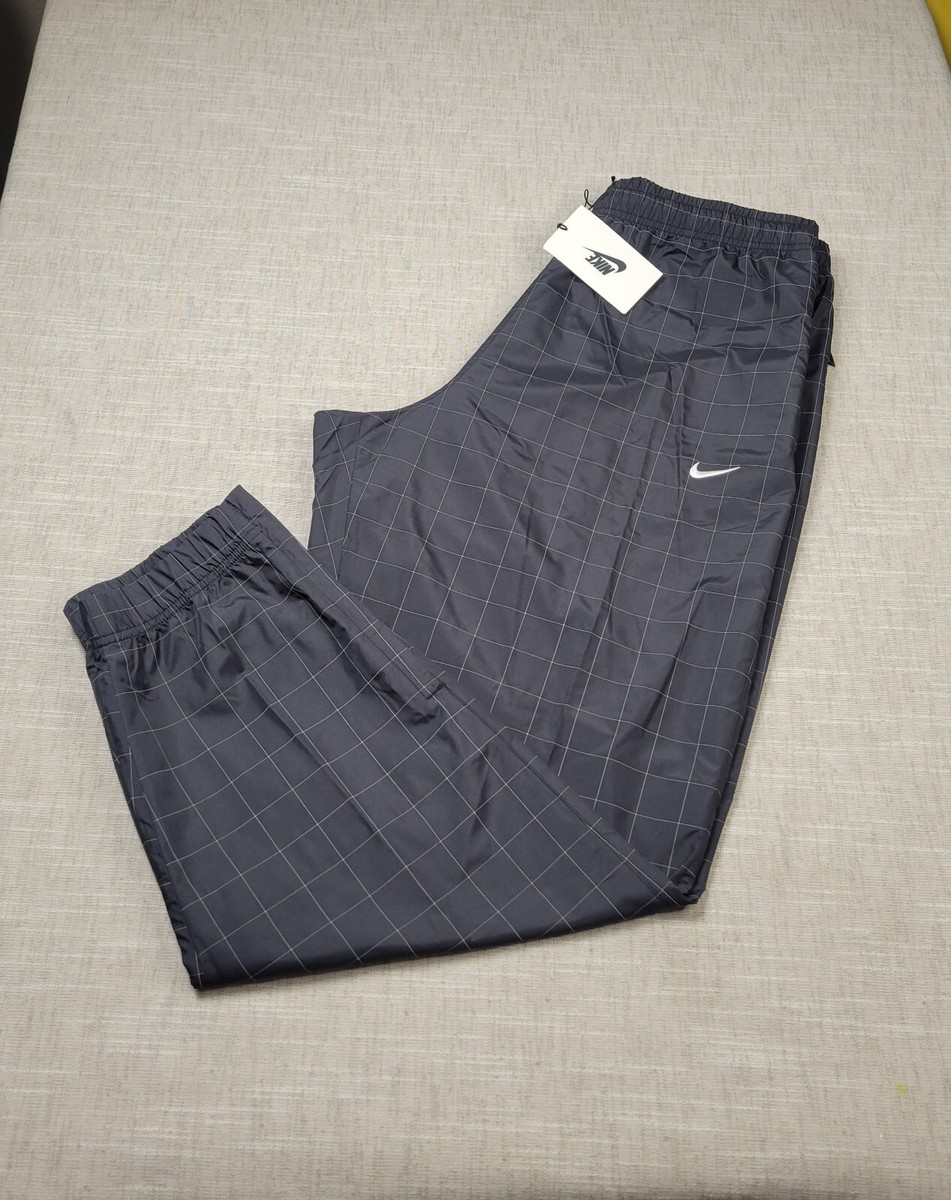 NIKE Lab Flash Track Pants Large Mens Black Silver Reflective Jogger  Tapered | eBay
