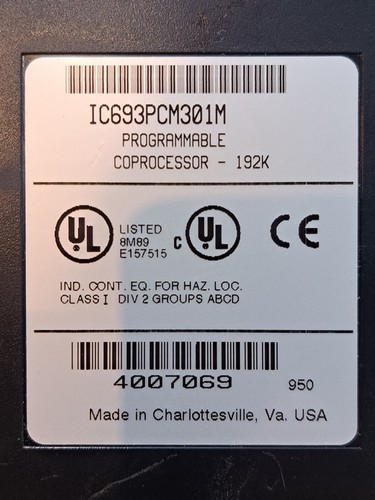 Coprocesador programable GE Fanuc IC693PCM301M 132K - Imagen 5 de 5