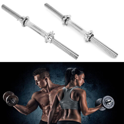 17.7''Dumbbell Bar Threaded Dumbbell for Gym Barbell Bar Strength Training - Picture 11 of 12