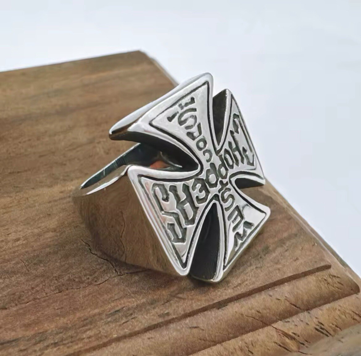 Men's West Coast Choppers Ring Stainless Size 10-13 Motorcycle