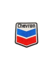 Chevron Gas Auto Patch, Iron On/Sew On